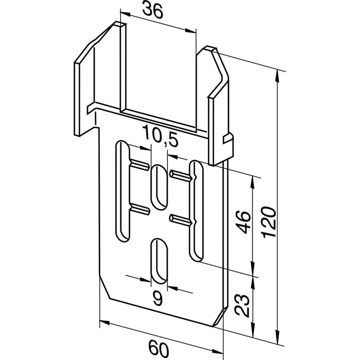 SOMFY Halteplatte 9701530