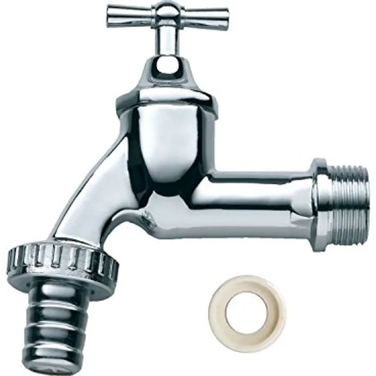 3P Wasserhahn 19 mm (3/4) Chrom Bewässerungszubehör