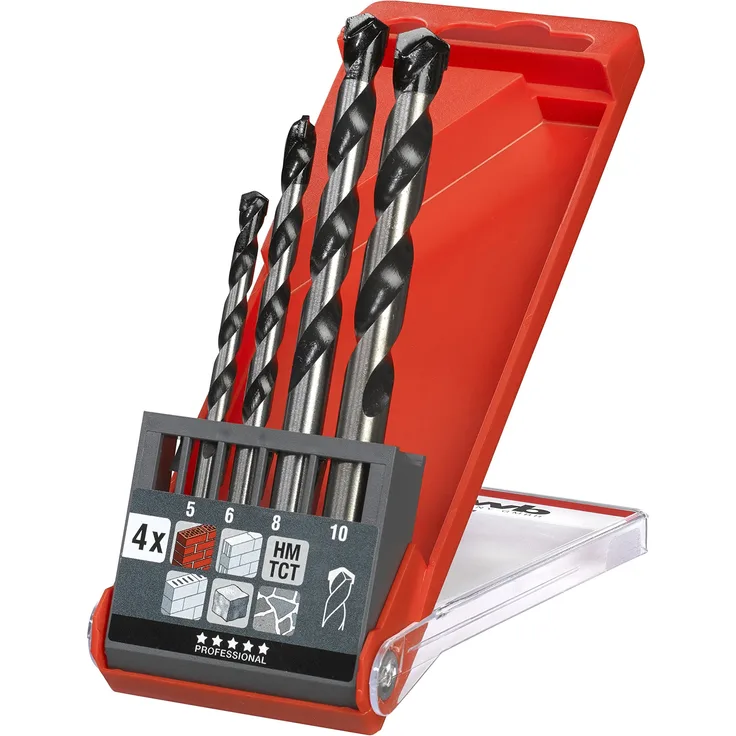 kwb Rocker Betonbohrer- und Steinbohrer-Satz – Bohrer-Set, 4-teilig