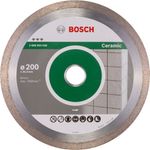 Bosch Professional Diamanttrennscheibe Best für Ceramic, 200 x 25,40 x 2,2 x 10 mm, 2608602636