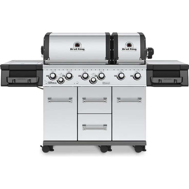 Broil King Imperial S 690 IR Gasgrill, inkl. Drehspieß - Modell 2021, Maße 124 x 193 x 64 cm
