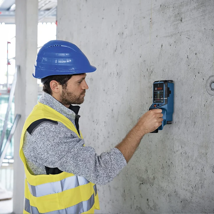Bosch D-Tect 200 C Wallscanner Leitungssucher Ortung von Bauträger Rohre Leitungsunterbrechnungen Stromleitungen 1x 12V Akku 2,0 Ah L-Boox – Bild 2
