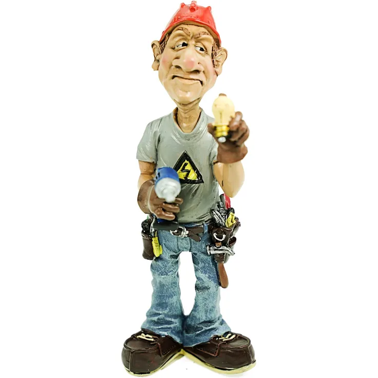 Les Alpes Funny Job 815-2046 Elektriker Figur Beruf Strom Elektrizität