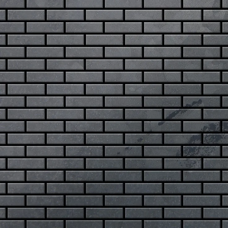 Mosaik Fliese massiv Metall Rohstahl gewalzt in grau 1,6mm stark ALLOY PK-RS 0,88 m2