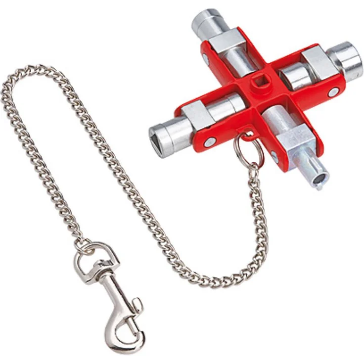 KNIPEX 00 11 06 Universal-Schlüssel für gängige Schränke und Absperrsysteme 90 mm – Bild 1