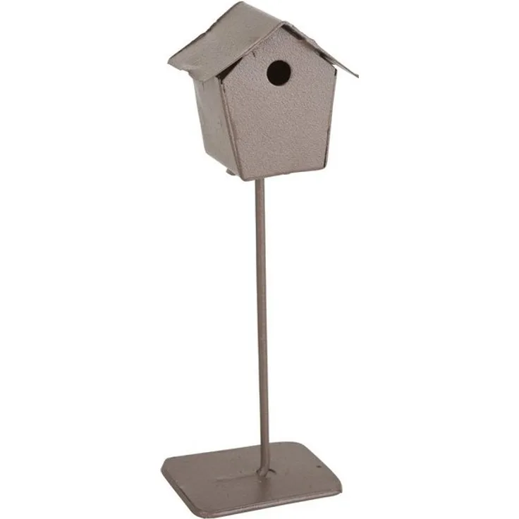 HobbyFun - HobbyFun Dekofigur Vogelhäuschen Lyss, 10 cm hoch