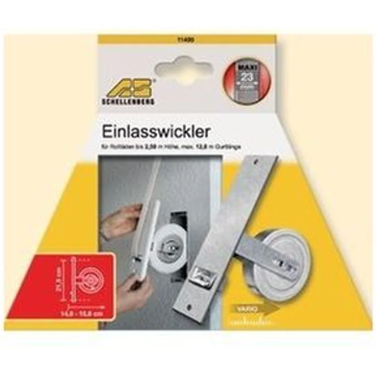 Schellenberg Einlaßwickler Maxi Lochabstand 21,5cm – Bild 1