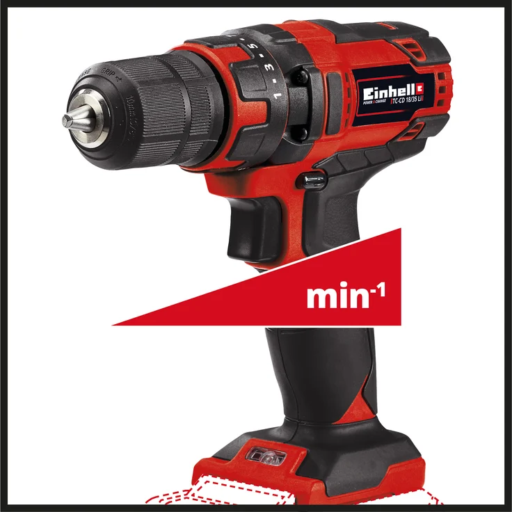 Einhell Akku-Bohrschrauber TC-CD 18-35 Li Power X-Change PXC - Solo, ohne Akku und Ladegerät - 4513927 – Bild 2