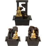 Zimmerbrunnen BUDDHA mit LED-Beleuchtung Dhyana