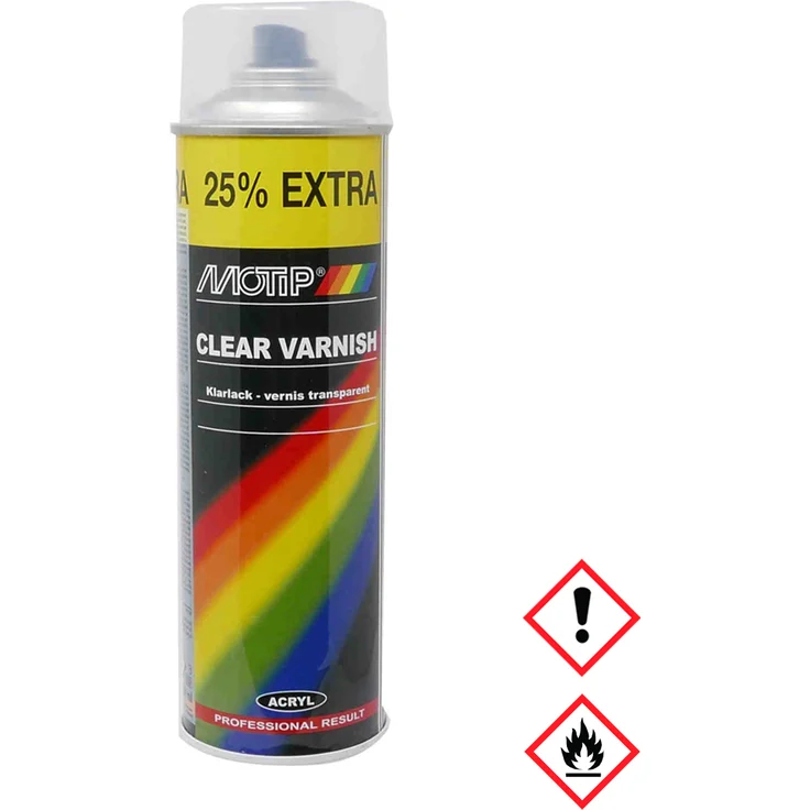 Motip Dupli - Motip Klarlack Matt Transparent Clear Varnish Spraydose 500ml - transparent – Bild 1