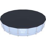 Bestway Flowclear PVC-Abdeckplane D:555 cm, grau, für Steel Pro MAX Pool und Power Steel Pool D: 549 cm
