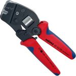 KNIPEX 97 53 08 Selbsteinstellende Crimpzange für Aderendhülsen mit Fronteinführung mit Mehrkomponenten-Hüllen brüniert 190 mm