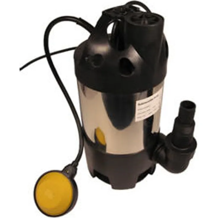 Mauk Schmutzwasserpumpe Tauchpumpe Wasserpumpe Pumpe 7500 l-h 400 W INOX mit Schwimmerschalter