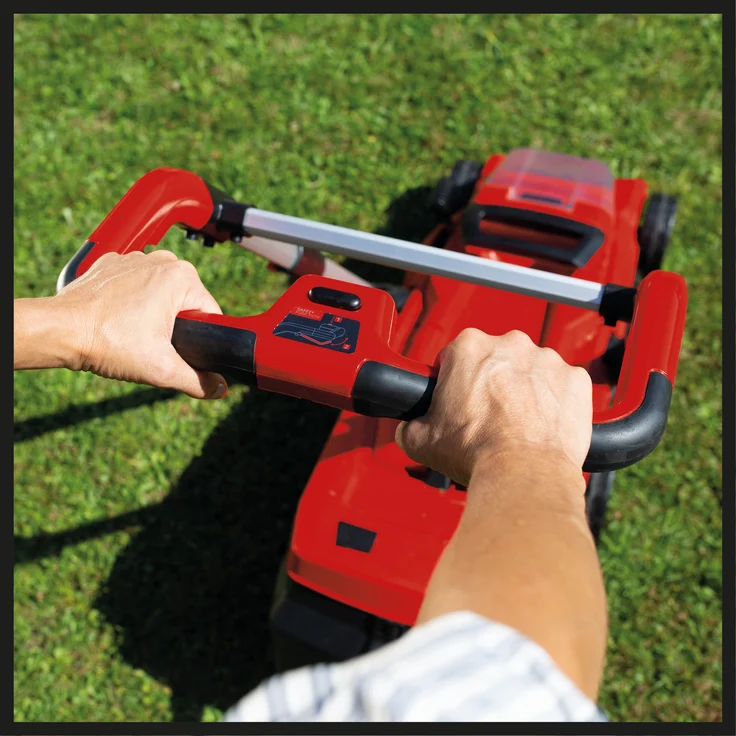 Einhell Akku-Rasenmäher RASARRO Power X-Change - Li-Ion, 36 V, 38 cm Schnittbreite, 6-stufige zentrale Schnitthöhenverstellung, inkl. 2 x 4,0 Ah Akkus + Twincharger, Mulchkeil – Bild 7