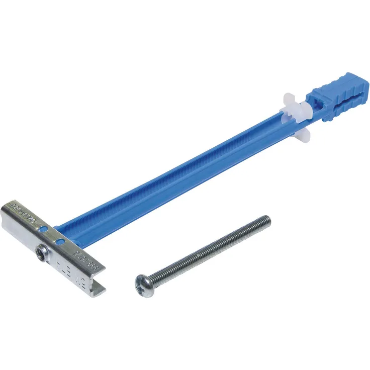 Knauf Hohlraumdübel zur Befestigung von Schränken, Flachbildschirmen und Regalen – Trockenbau-Dübel, Gipskarton-Dübel, Setzlasche mit Klick-Funktion, bis zu 60-kg (2 Stk.)