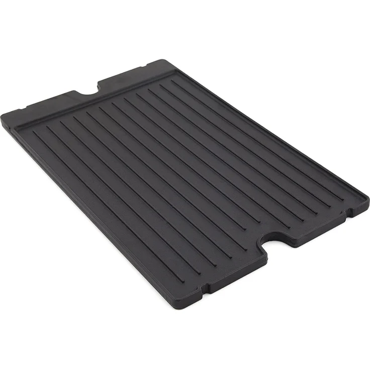 Broil King 11242 Grillplatte, Gusseisen, glatte und geriffelte Seite – Bild 2