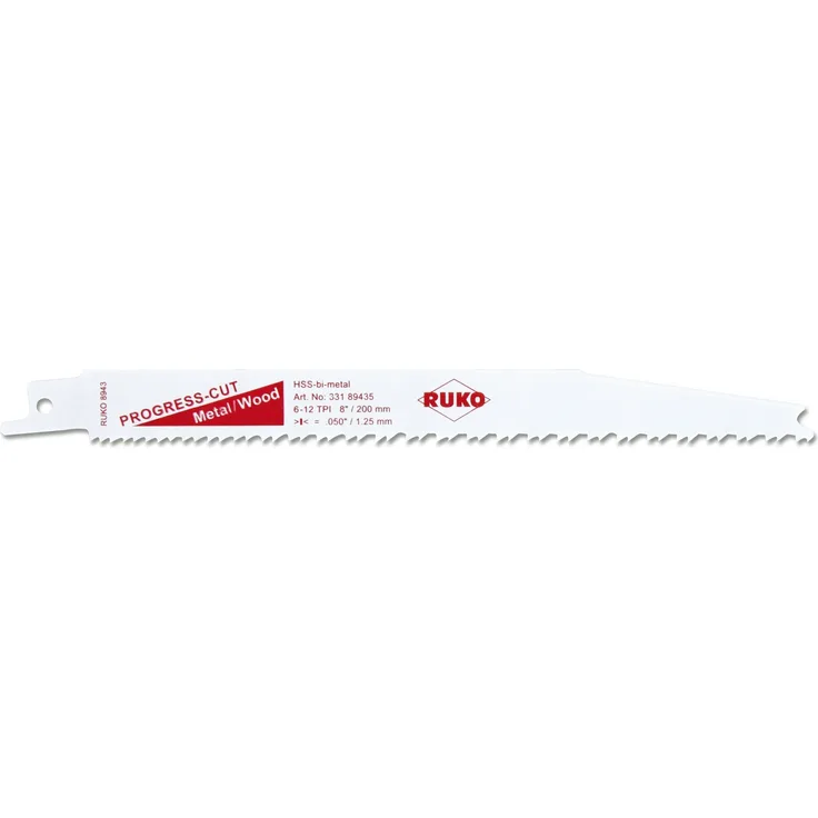 Ruko 33189435 Säbelsägeblatt 8943-5 200 x 18 x 1.25 mm, 5-Stück
