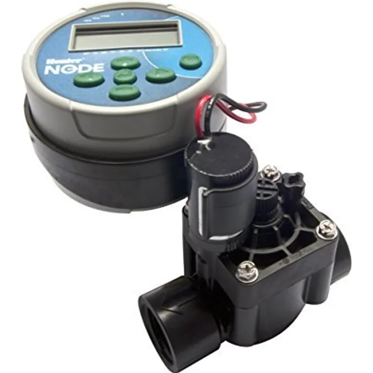Hunter 55147 Programmierer von Bewässerung batteriebetrieben Knoten, 1 Station, mit Magnetventil Bewässerungszubehör