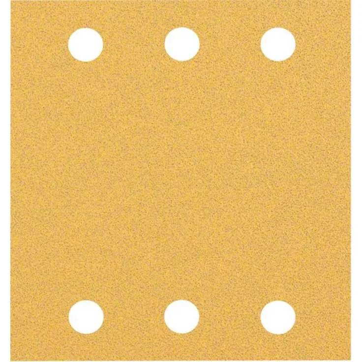 Expert C470 Schleifpapier mit 6 Löchern für Schwingschleifer, 115 x 107 mm, G 80, 10-tlg.