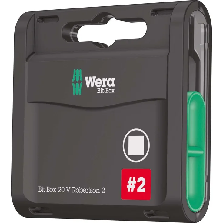 Wera 05057790001 Sortiment, Bit-Box 20 V Robertson 2, 20-teilig, Stück