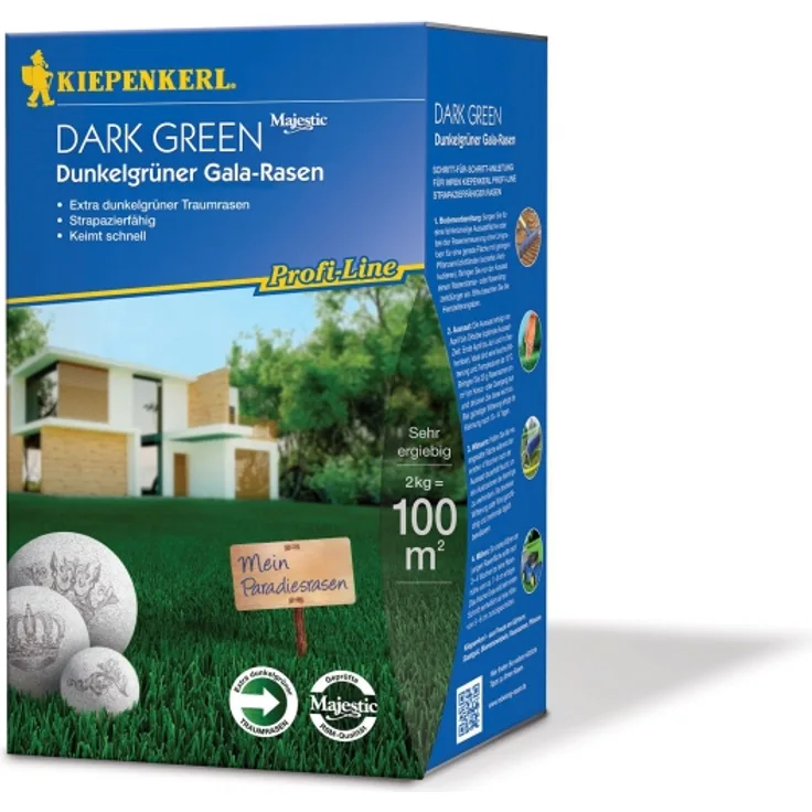 Nebelung, Bruno Profi-Line Dark Green Dunkelgrüner Gala-Rasen 2 kg