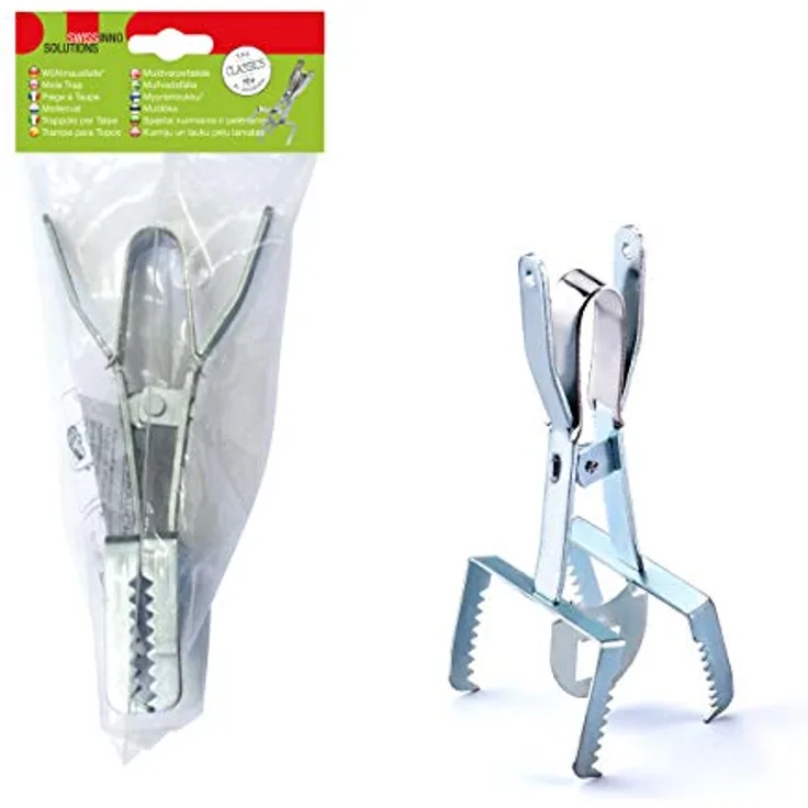 SWISSINNO 1 703 001 SuperCat Zangen-Wühlmausfalle, verzinkt