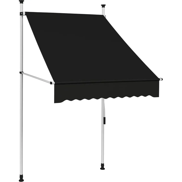 vidaXL Einziehbare Markise Handbetrieben 100 cm Anthrazit – Bild 1