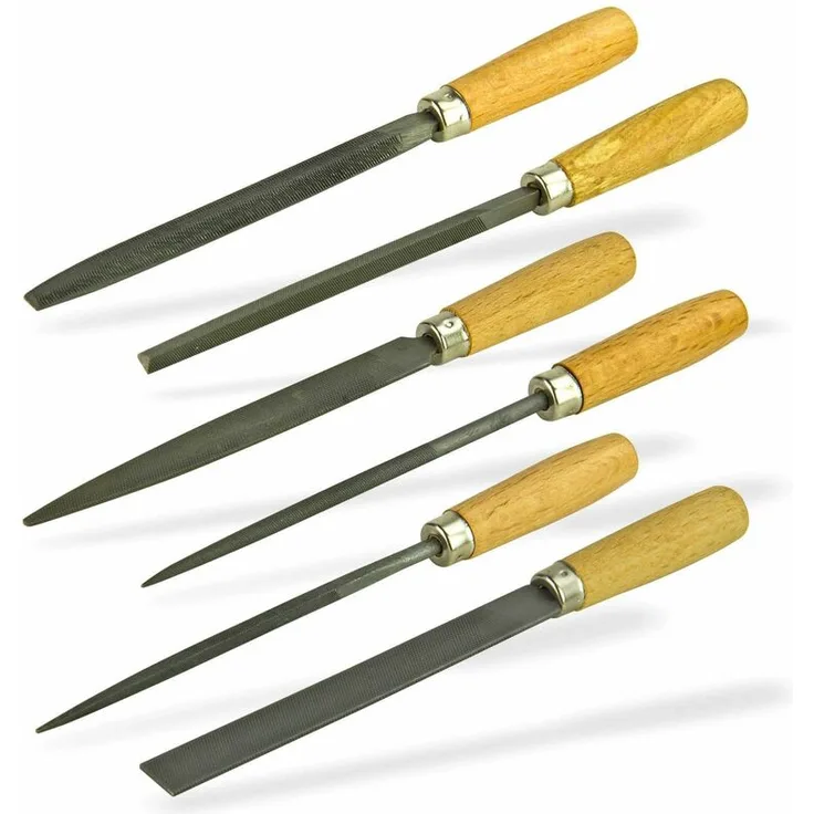 Schlüsselfeilen Set 6tlg. Schlüsselfeile Metallfeile Feile Feilenset