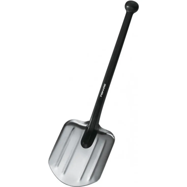 Fiskars Universalschaufel, Länge 70 cm, Gewicht 479 g, Aluminiumblatt, Kunststoff-Stiel, schwarz, 1001574