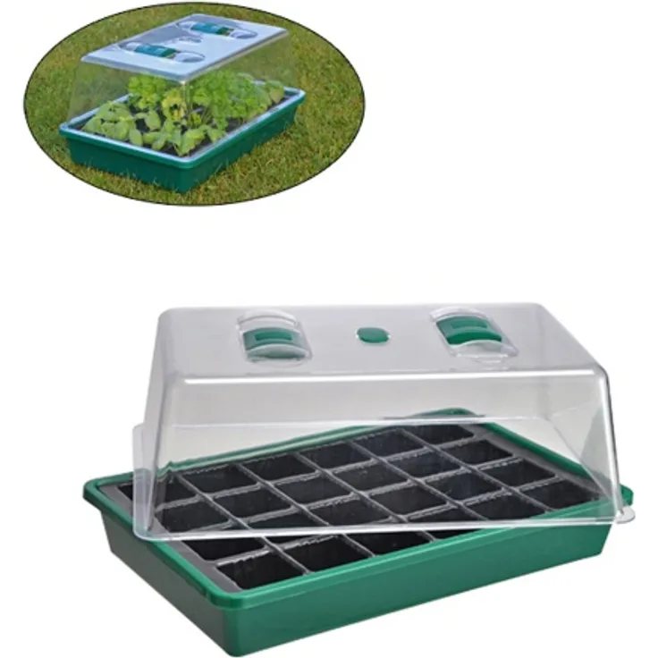 Mini Gewächshaus Anzuchtschale kleines Zimmergewächshaus Indoor Küche Kunststoff