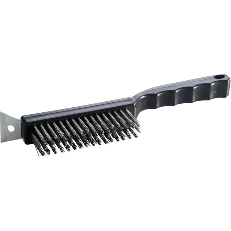 Allgrill BBQ Reinigungsbürste für Gussplatten Gusseisen mit Edelstahlborsten 29 cm