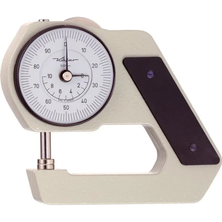 Käfer Dickenmessgerät 0,01mm / 10mm / mm / Bügeltiefe 45 mm / DIN 878, fu ungeprüft 20011 (20011)