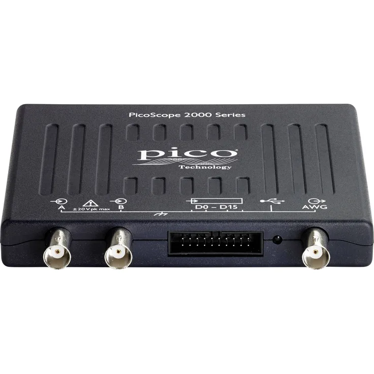 Pico 2205A MSO USB-Oszilloskop 25MHz 2-Kanal 50 MSa-s 48 kpts 8 Bit Digital-Speicher DSO, Mixed-Signal MSO