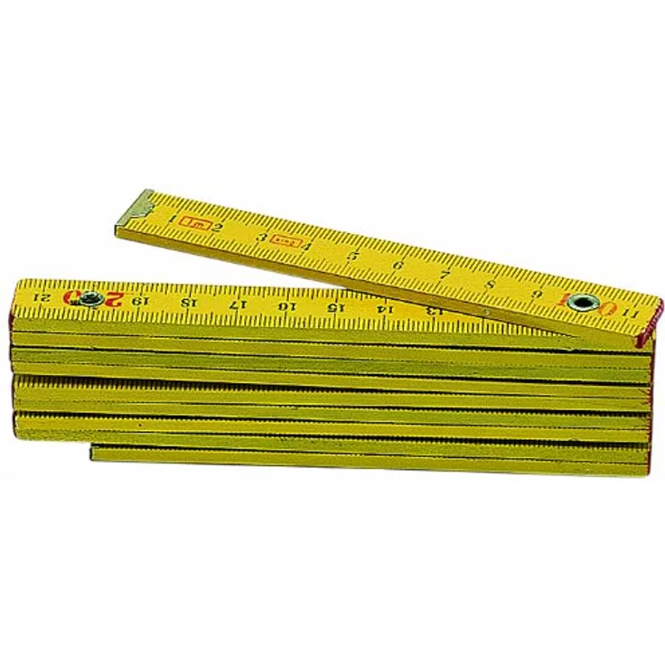 Metrica 22040 Holzmasstab 1 m, gelb