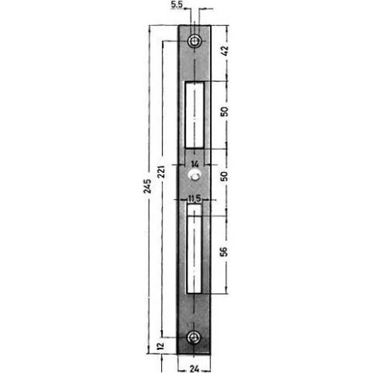 KFV Schlieslech Nr 0129-03-24-245X24X2 mm verz