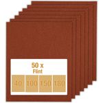 KWB 800960 Schleifpapier Holz & Farbe, Flint