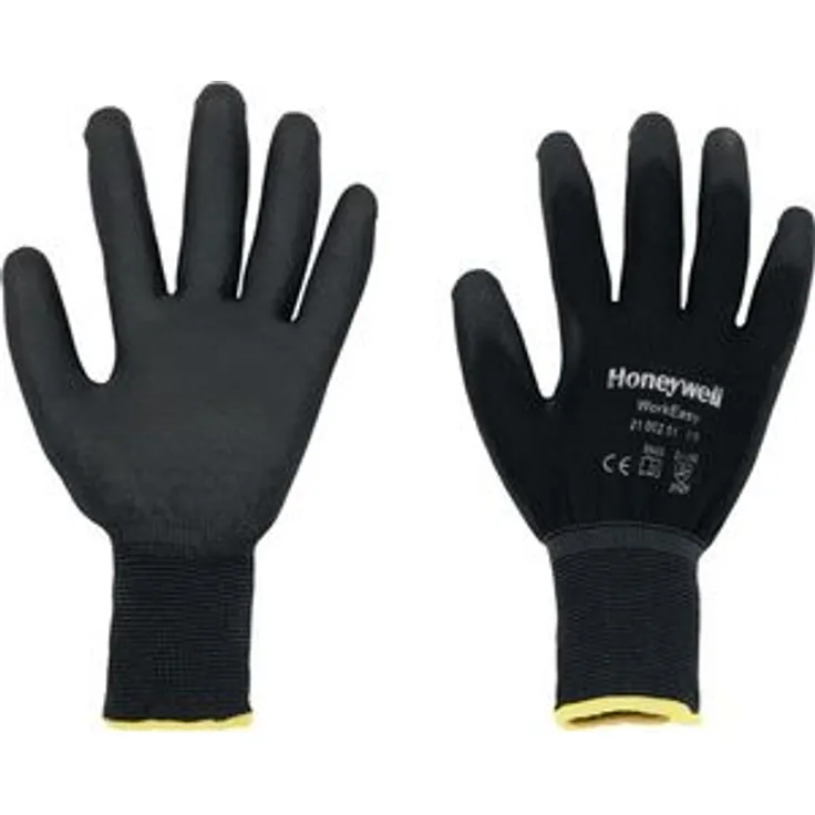Honeywell Handschuhe Gr.10 Workeasy Black PU,EN388,PES m.PU-Beschichtung schwarz''