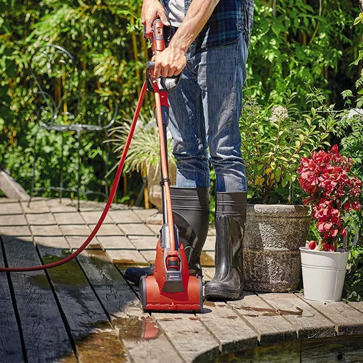 Einhell Akku-Oberflächenbürste PICOBELLA (3424200) Power X-Change PXC 21 cm Arbeitsbreite Teleskopstiel mit Steinbürste ohne Akku ohne Ladegerät – Bild 11