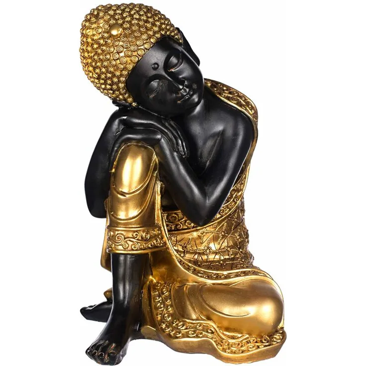 Buddha SY 7021 Antik Gold Figur 37cm Statue groß Büste Gartendekoration