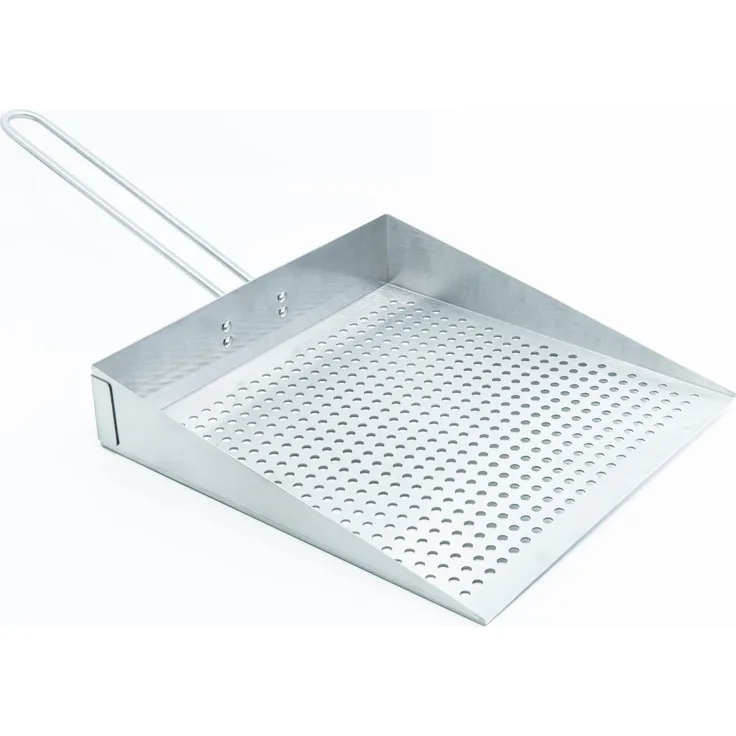 hecht international 204270119-HE Grillplatte, Edelstahl, 47,5x25,1x5,1cm