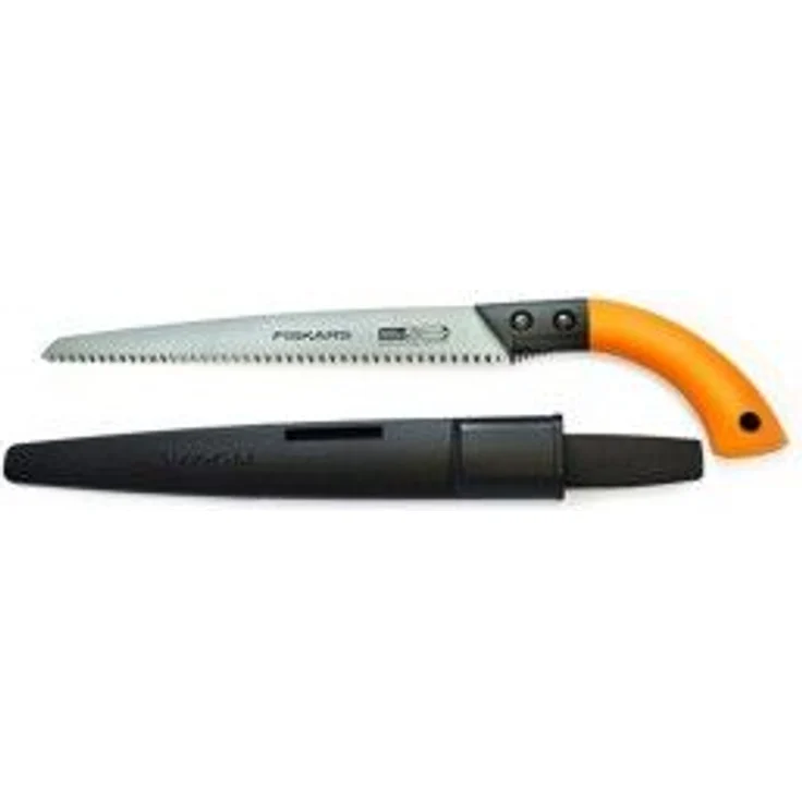 Fiskars Handsäge für frisches Holz, Mit feststehendem Blatt, Inklusive Kunststoff-Köcher, Sägeblattlänge 33 cm, Rostfreies Stahl-Sägeblatt, Schwarz-Orange, SW84, 1001620 – Bild 3