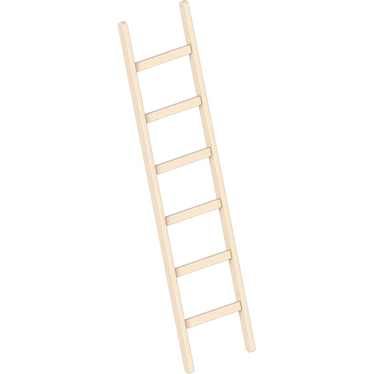 Layher Holzanlegeleiter 1052 6 Stufen Leiterlänge 1,90 m
