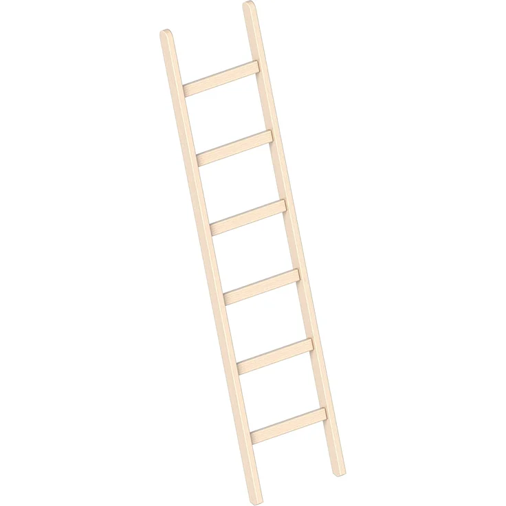 Layher Holzanlegeleiter 1052 6 Stufen Leiterlänge 1,90 m – Bild 1