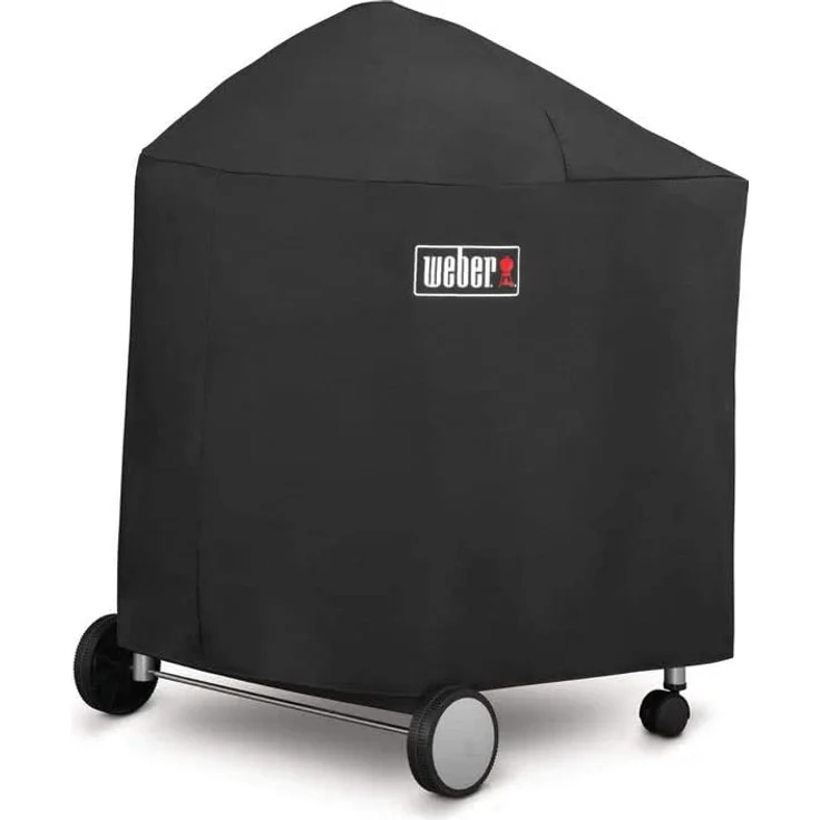 Weber 7145 Grillabdeckung, für Weber Performer GBS mit ausgeklappten Tischen, schwarz, Kunststoff, wasser- und windabweisend – Bild 1