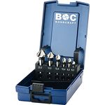 BOHRCRAFT 17001330006 Kegelsenker Set HSS-G in ABS-Box KS6-K 6-teilig, 6 Stück Durchmesser 6,3-20,5 mm
