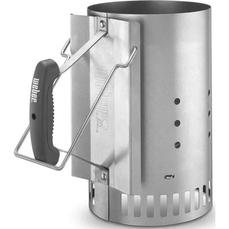 Weber 17631 Grillstarterset für Holzkohlegrills, 3 in 1: Anzündkamin, 2 kg Briketts, 3 Anzündwürfel – Bild 2