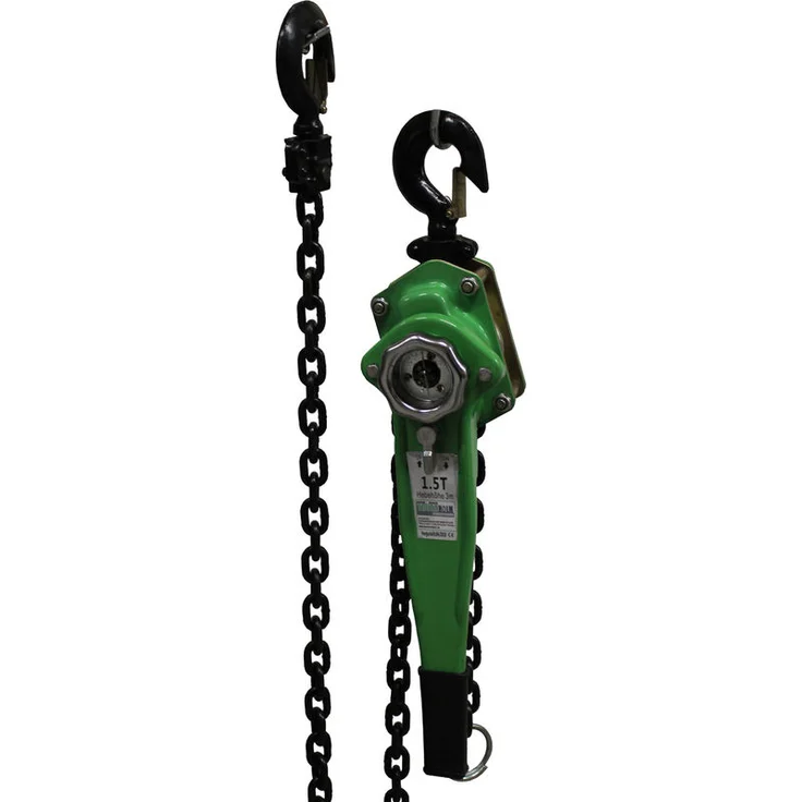 Baumarktplus - Kettenzug 1,5to 1500 kg 3m Ratschenzug Hebezug Flaschenzug Hebelzug – Bild 1