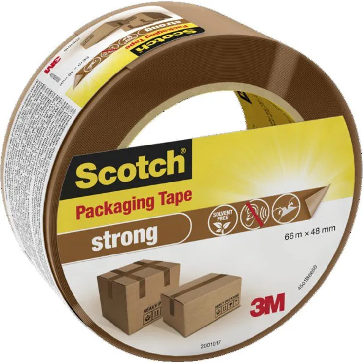 Scotch 4501B66 Verpackungsklebeband PP, 66 m x 48 mm, braun - Preisvergleich
