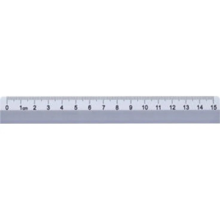 """""""RUMOLD Büro- und Schullineal, 932015, silber, Aluminium, 15cm"""""""