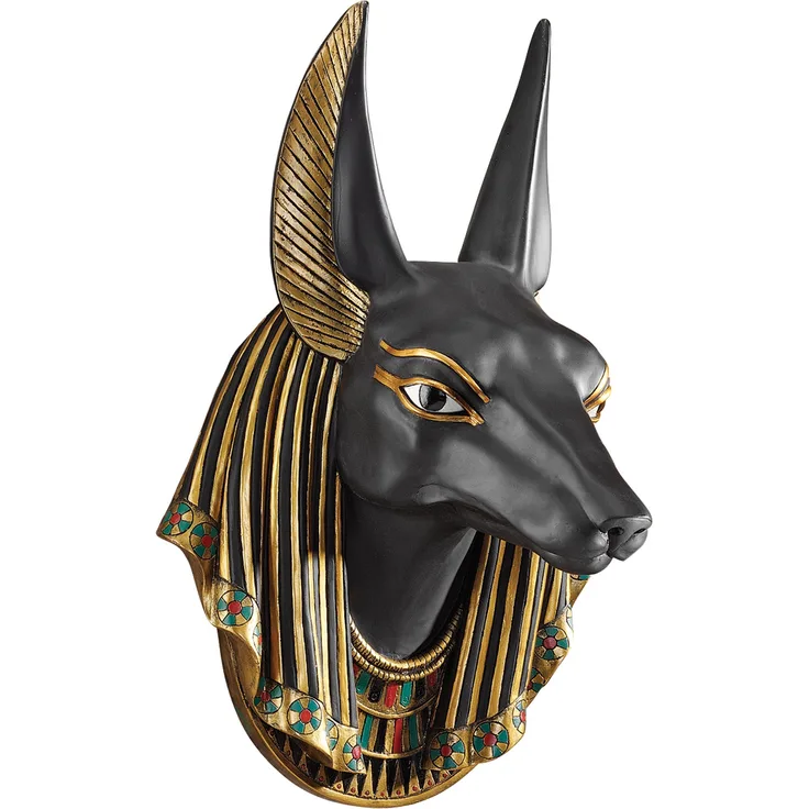 Design Toscano Gott Anubis, der Schakal, Wandfigur